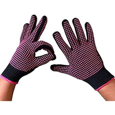 CCEKD Oven glove Kitchen gloves non-slip silicone dot gloves 300 degrees Celsius heat-resistant cooking baking barbecue Cover