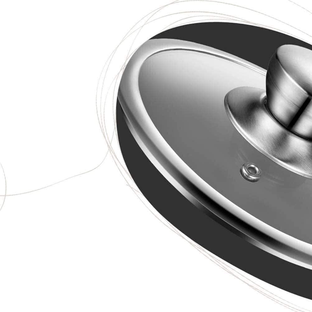 Wok Milk Pan Pan Stainless Steel Steamer Thick Bottom Soup Pot with Cover Cooking Pot Ergonomic Handle Universal Pot (Size : 16cm)