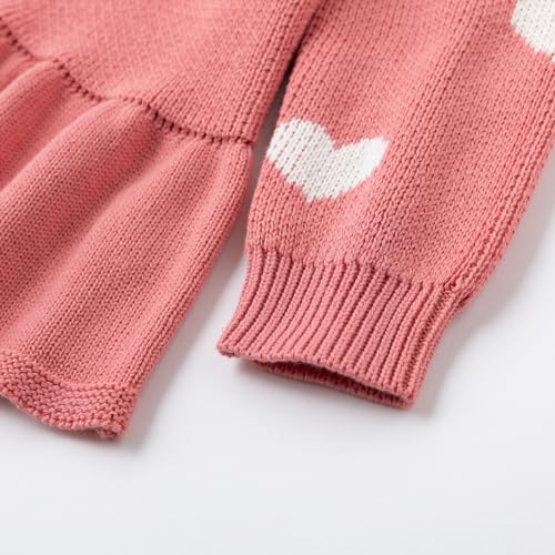 Image of Simplee kids Baby Girl Thin Sweater Solid White Pink Cardigans for Toddler 0-3Years