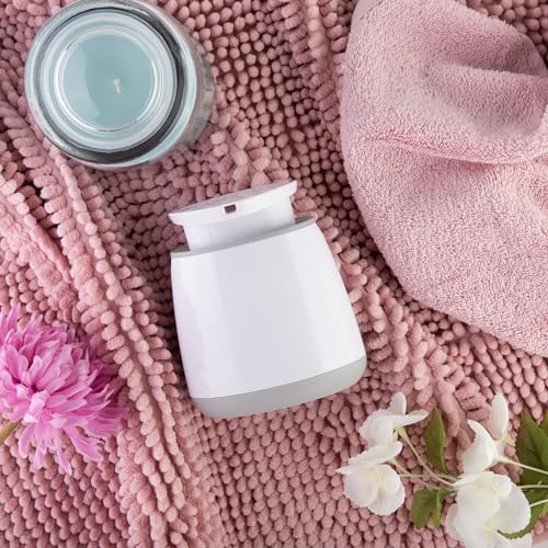 Minky Soap Dispenser, Refillable Liquid Hand Soap Dispenser With Large Pump, Non Slip Rubber Feet, Stylish & Practical Bathroom Accessory, White & Light Grey, Made in the UK (1) - Cosy Home Interiors Minky Soap Dispenser, Refillable Liquid Hand Soap Dispenser With Large Pump, Non Slip Rubber Feet, Stylish & Practical Bathroom Accessory, White & Light Grey, Made in the UK (1) - Image 6