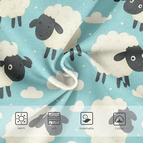 Joisal Funny Girls Underwear Toddler 2t Cotton Panties for Girl Cute Cartoon Sheep Blue Briefs Underpants3