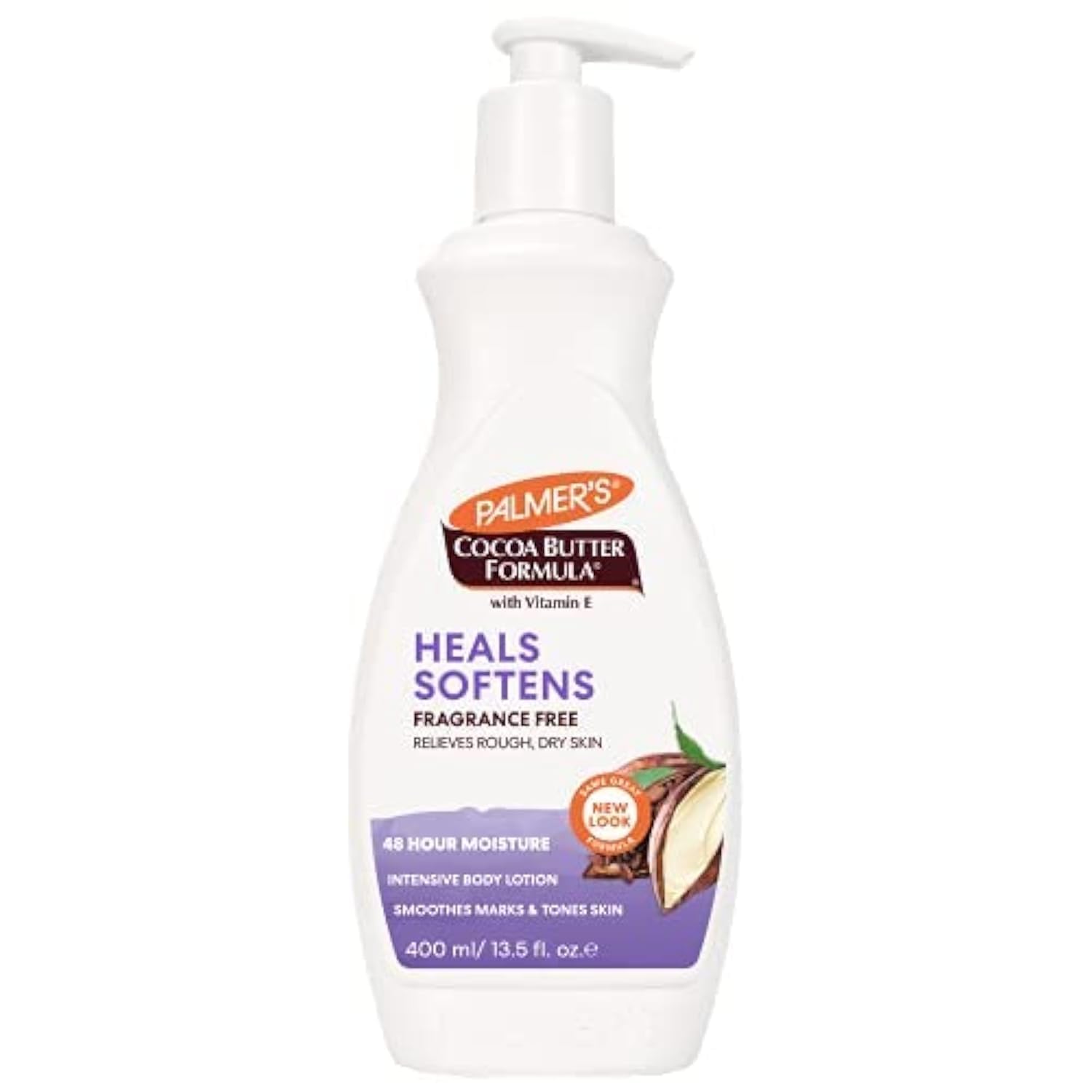 Palmers Cocoa Butter 13.5oz With Vitamin-E Frag-Free Pump (3 Pack)