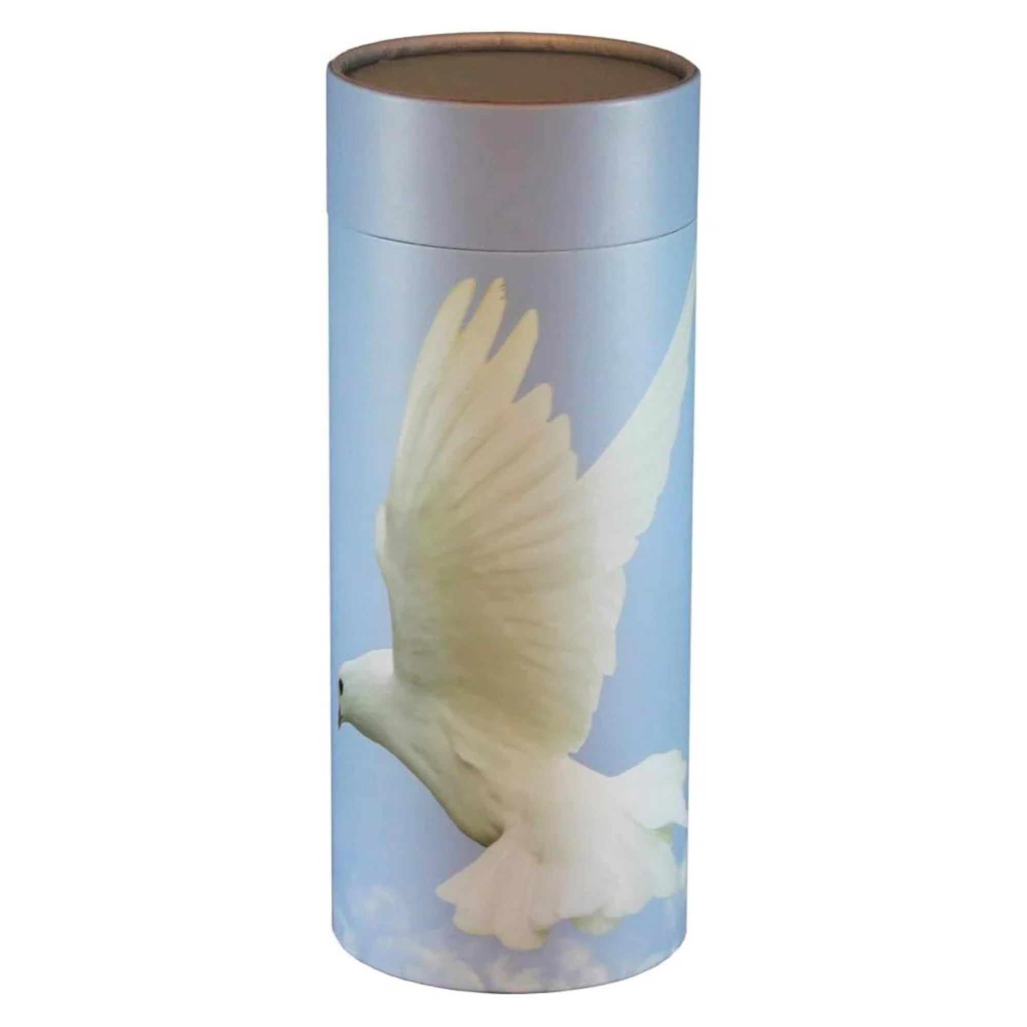 Serenity Urns 250cl Large Scatter Tube Ashes Cremation Scatter Tube Adult Pet Male Female Child (Ascending Dove)