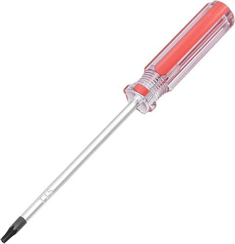 Miniatura 4 de Piutouyar Juego de 8 destornilladores magnéticos Torx - T8, T9, T10, T15 Torx destornilladores de seguridad, 0.118 in, 2.953 in de largo (rojo)
