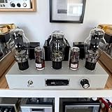 2A3 Class A Single-Ended Tube Amplifier, Pure Handmade Point-to-Point Wiring, 5W x 2 Hi-Fi Power Amp, 6SN7 & 5U4G Tubes, Warm & Mellow Sound (Amp Without Tube)