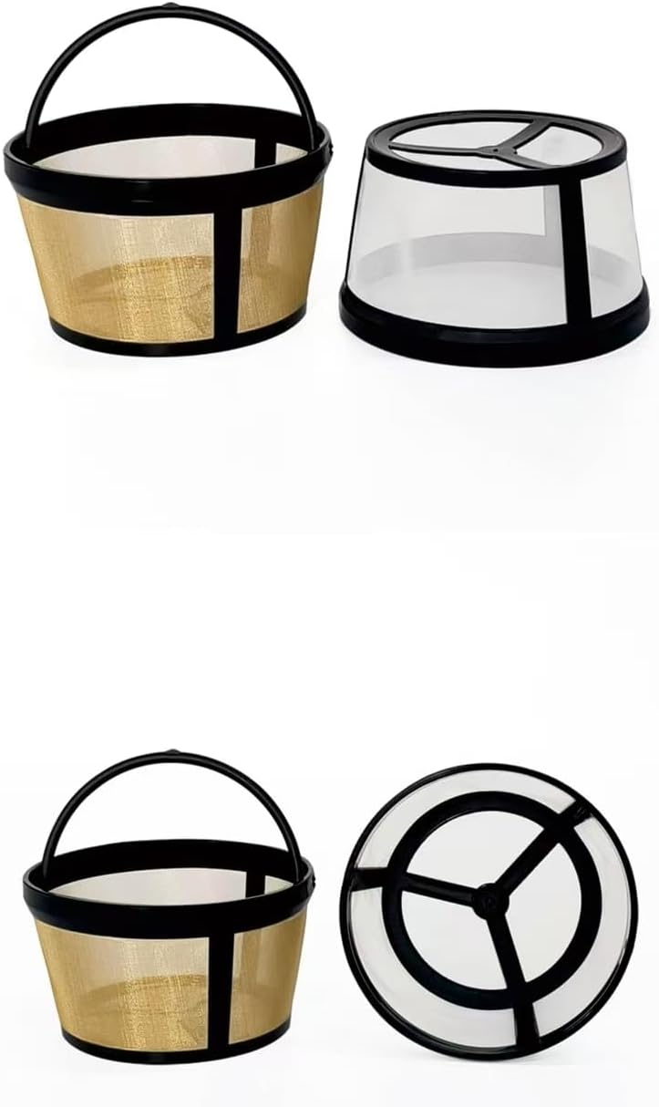Reusable 1-4 Cup Coffee Filter Basket- Style Permanent Metal Mesh Tool 1pcs