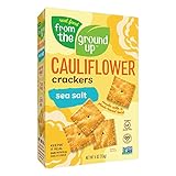 Real Food From the Ground Up Cauliflower Crackers - 6 Pack (Sea Salt, Crackers)