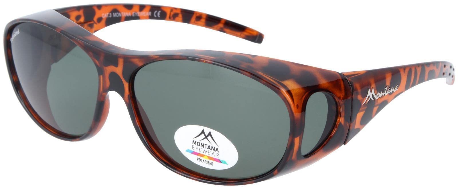Montana Eyewear FO1 Fit Over - Tuta Da Lavoro Con Sacca In Tessuto E Custodia Rigida, Colore: Avana/0 Diottrie - 4