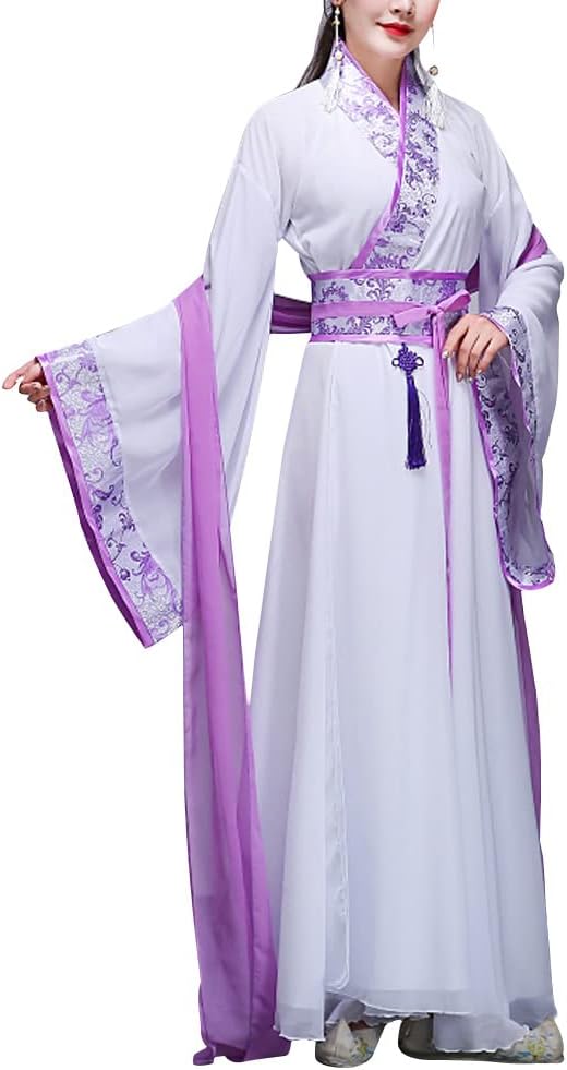 Women's Chinese Hanfu Dress Han Dynasty Costume Wide Sleeve Asian Tradtional Clothing Ancient Princess Party Fancy Dress