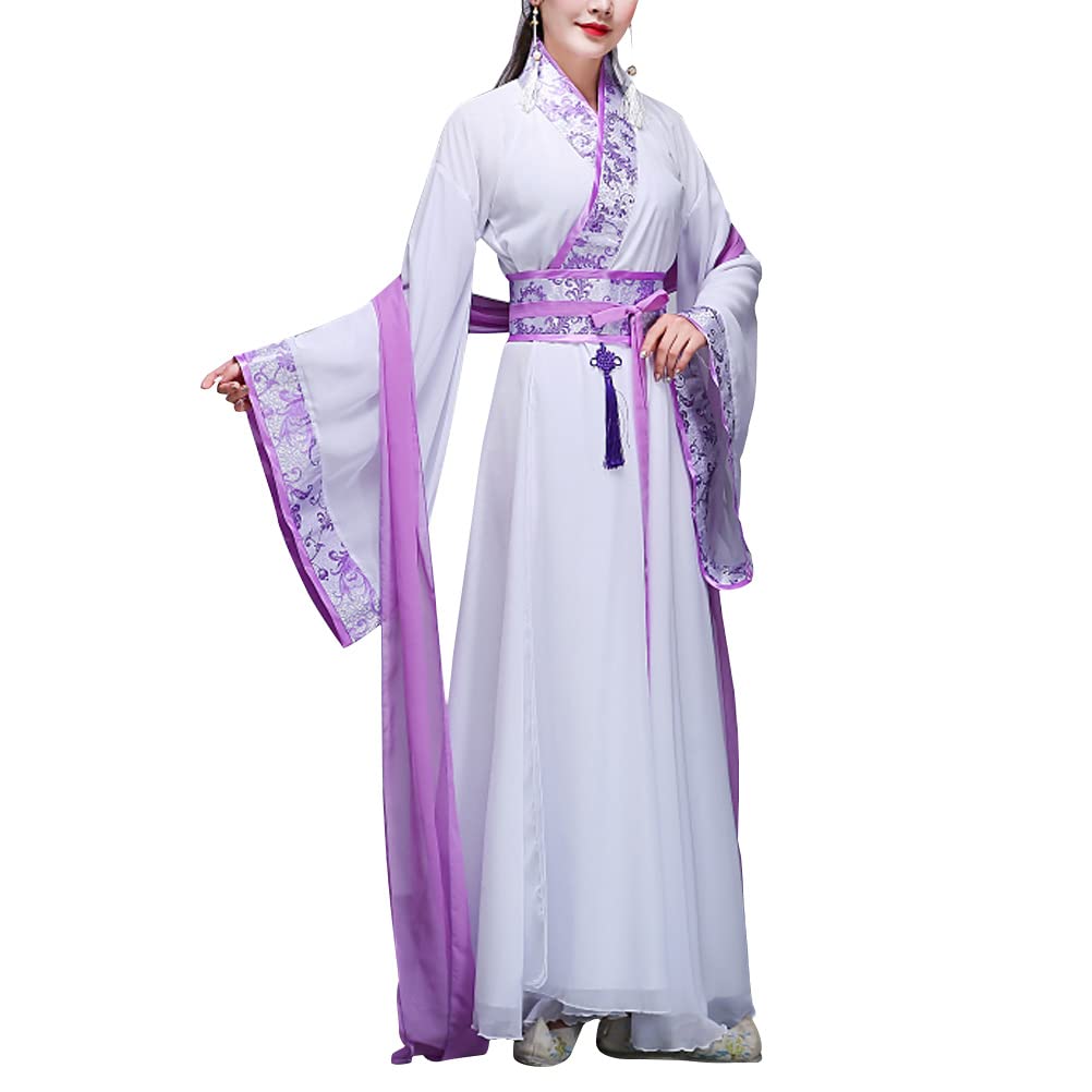 Women's Chinese Hanfu Dress Han Dynasty Costume Wide Sleeve Asian Tradtional Clothing Ancient Princess Party Fancy Dress
