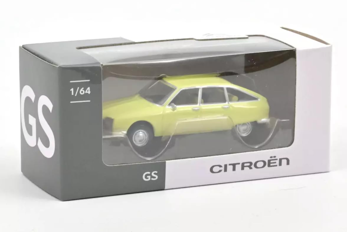 OPO 10 - Model car compatible with Citroën GS 1970 scale 1:64 3 inches 7.5cm Norev - Yellow 191514 - Image 2