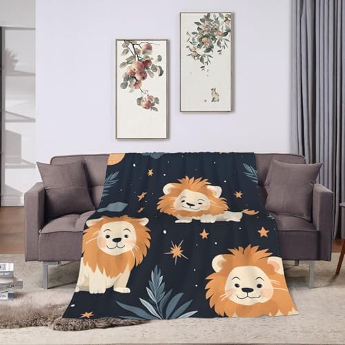 Jeté de canapé lion pour protéger le tissu du salon - 5