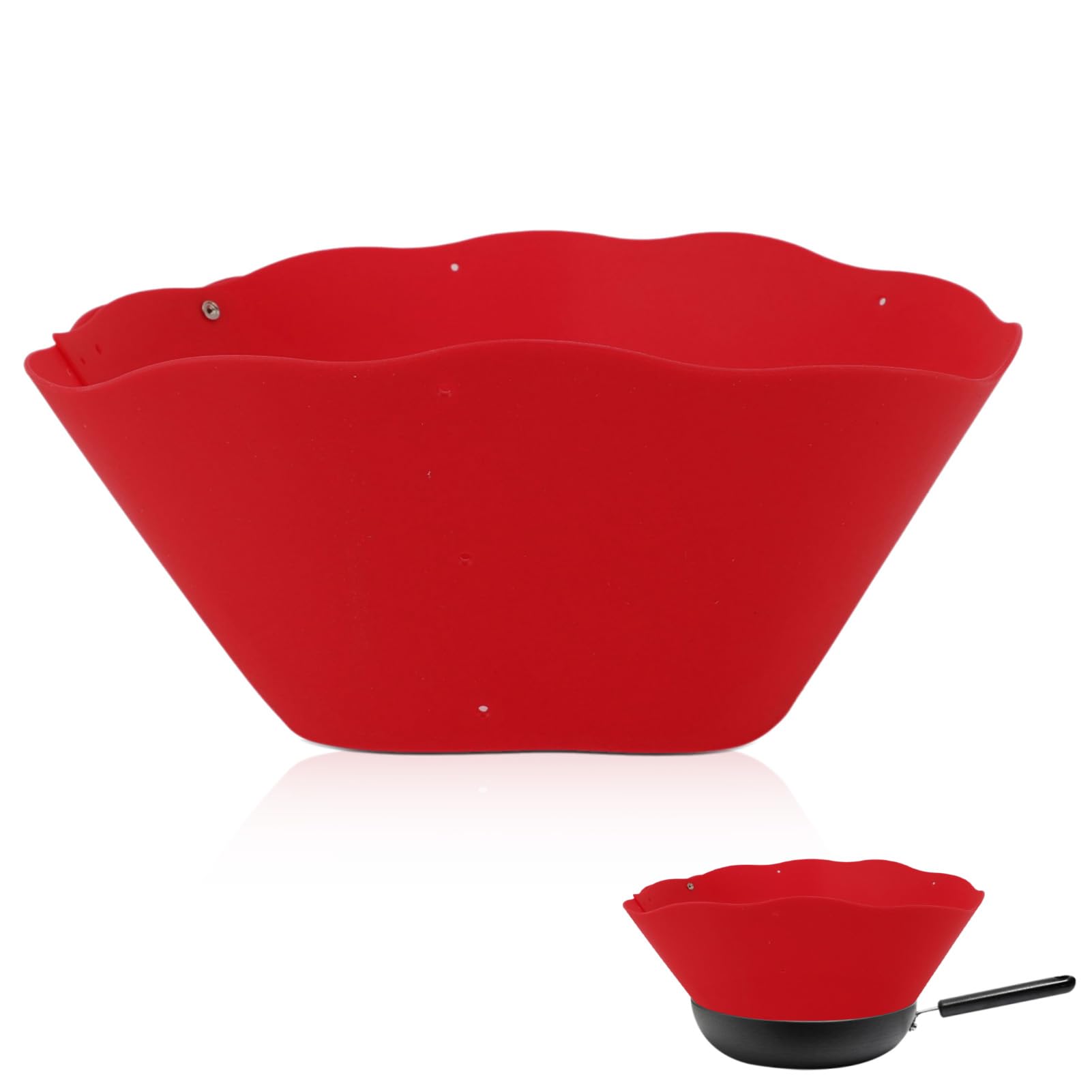 Protector Contra Salpicaduras Para Sartén, Silicona Resistente al Aceite Protector Contra Salpicaduras de Aceite Protector Contra Salpicaduras Frywall Suministros de Cocina Para La Cocina