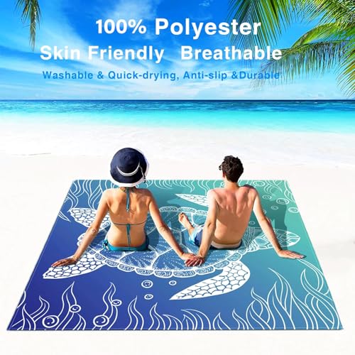 Picknickdecke Wasserdicht Stranddecke 200x200 Strandmatte Sandfrei Gepolstert Strand Zubehör xxl Beach Picnic Blanket Groß Camping Decke Picknick Picknickdecken Campingdecke Stranddecken Mat Outdoor