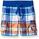 Crazy 8 Boys' Baby Blue Plaid Cargo Short