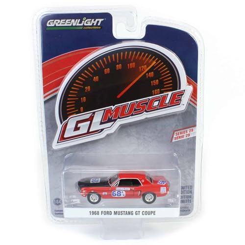 Truck 1/64 1968 Mustang GT Coupe réplica diecast miniatura 1