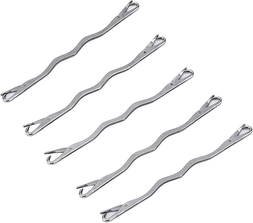 Miniatura 7 de 5 agujas de reparación de máquina de tejer de doble extremo de acero inoxidable para el hogar, herramientas de punto para reparación de tejer o