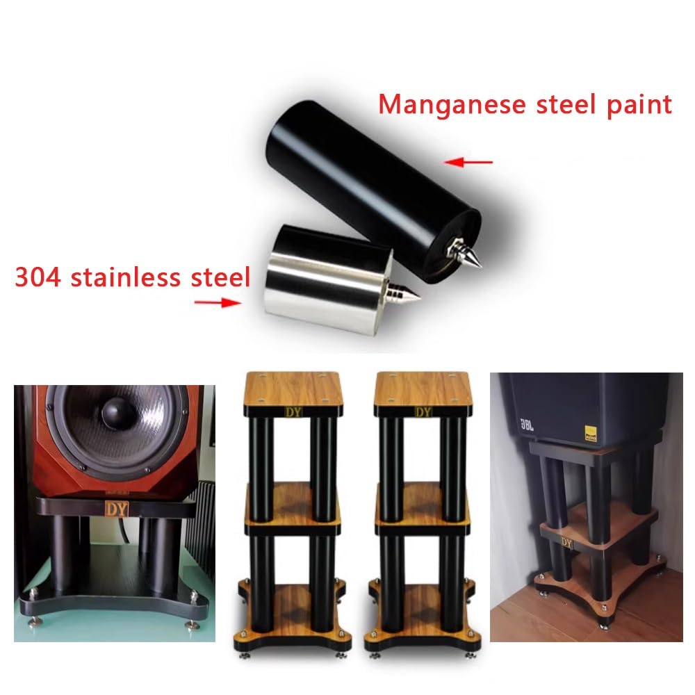 Para głośników podłogowych Audio Surround, wysokość 8-34 cala, stojak stereo Bluetooth z odpornymi na wstrząsy nóżkami (wysokość 66 cm)