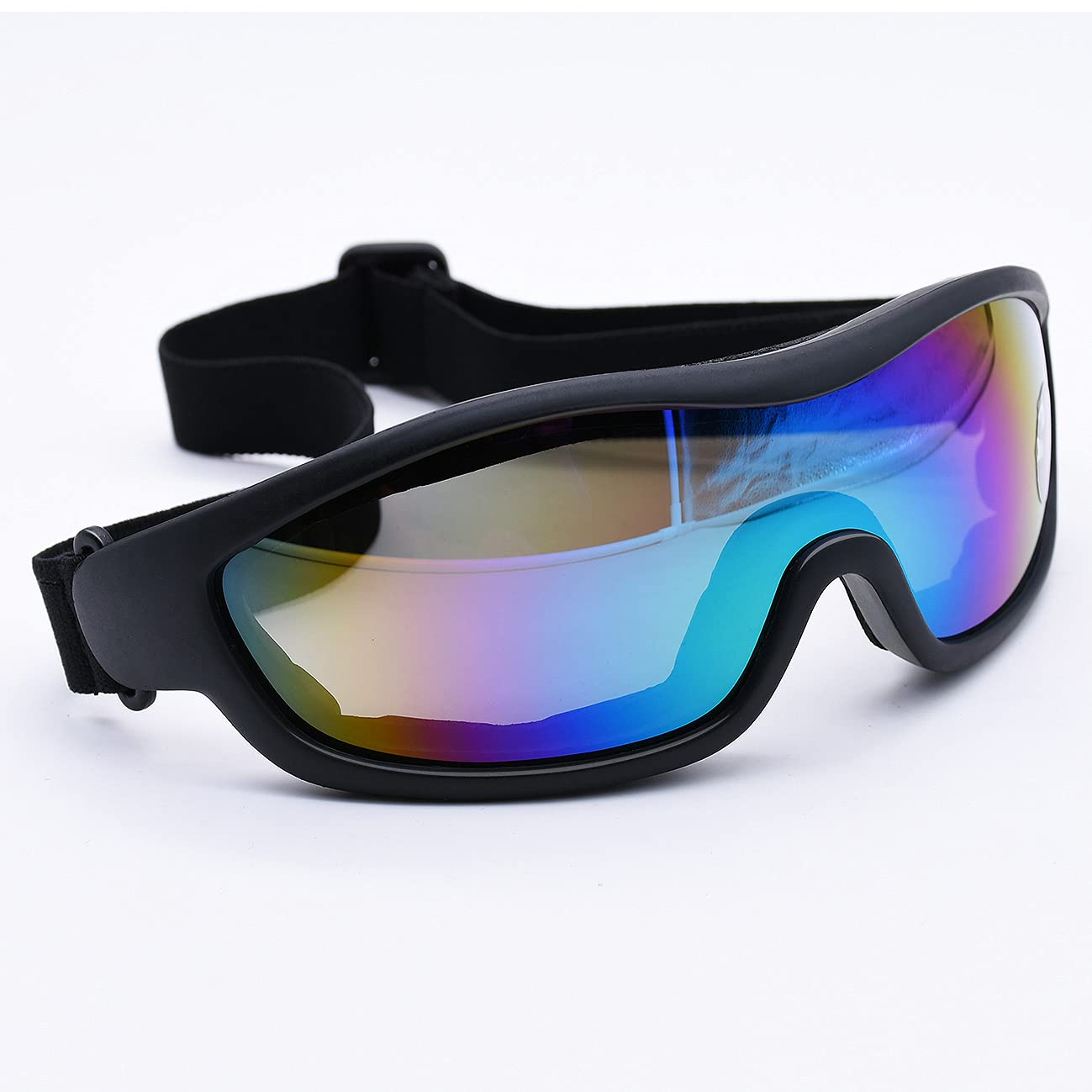 Viriber Lunettes de moto – Lunettes de protection UV – Lunettes de protection contre la poussière – Lunettes de combat militaires – Lunettes tactiques d'extérieur (colorées)