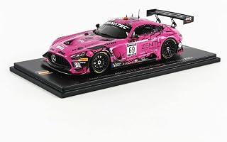 SPARK- Coche en Miniatura de colección, Color Rosa/Negro (SB457)