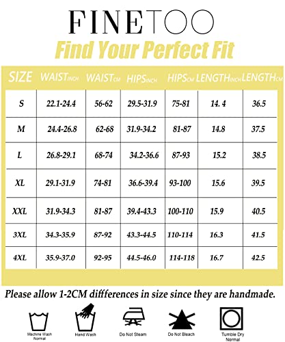 Finetoo 2 Pack Womens Shapewear Tummy Control Underwear High Waisted Slimming Shaper Stomach Control Panties Briefs Plus S-4Xl (Black+Nud,L) #TOP5