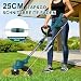 Hengriacly Akku Rasentrimmer für Makita Akkus, Rasentrimmer mit Akku 21V, Rasentrimmer mit Unkrautbürste, Freischneider Akku - Inkl. 2 X 4.0Ah Batterie & Ladegerät, 750W Bürstenloser Motor (Blau)