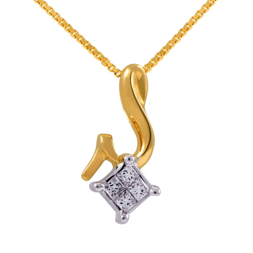 joyalukkas Pride Diamond Collection 18K Yellow Gold and Diamond Pendant-picture-27