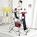 Adult Walker for Seniors Hemiplegia Rehabilitation Standing Framenti Recline, Anti-Rollover,Lower Limb Trainingdjustable Height,Walker Aid for The Disabled,Suitable