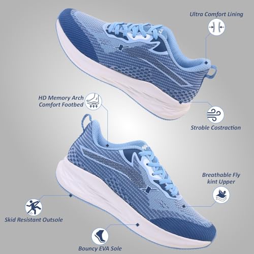 Image of SPARX Women's Running Shoes | Stylish, Lightweight & Comfortable Lace-Up Sports Shoes