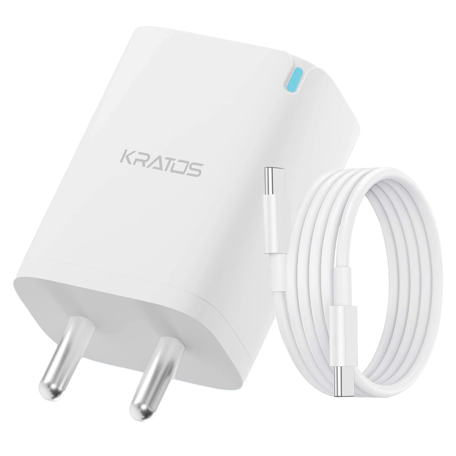 Kratos Power PQ1 45 W Charger Adapter, Dual Port (USB + Type C), Supports PD Charging via Type C Port, Compatible with Smartphones, Tablets & Smartwatch, Fast Charger Type c,White — Amazon image 18