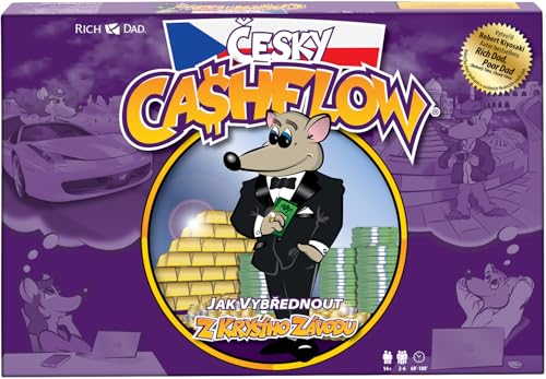 Rich Dad CASHFLOW vzdělávací desková hra Roberta Kiyosakiho pro finanční gramotnost rodiny rozvoj podnikání investování a správu peněz (v češtině)