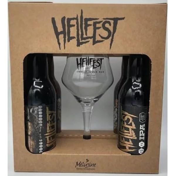 Hellfest 4 cervezas + 1 copa de cata TEKU Mélusine Vendée 6,6% IPA - 33cl.