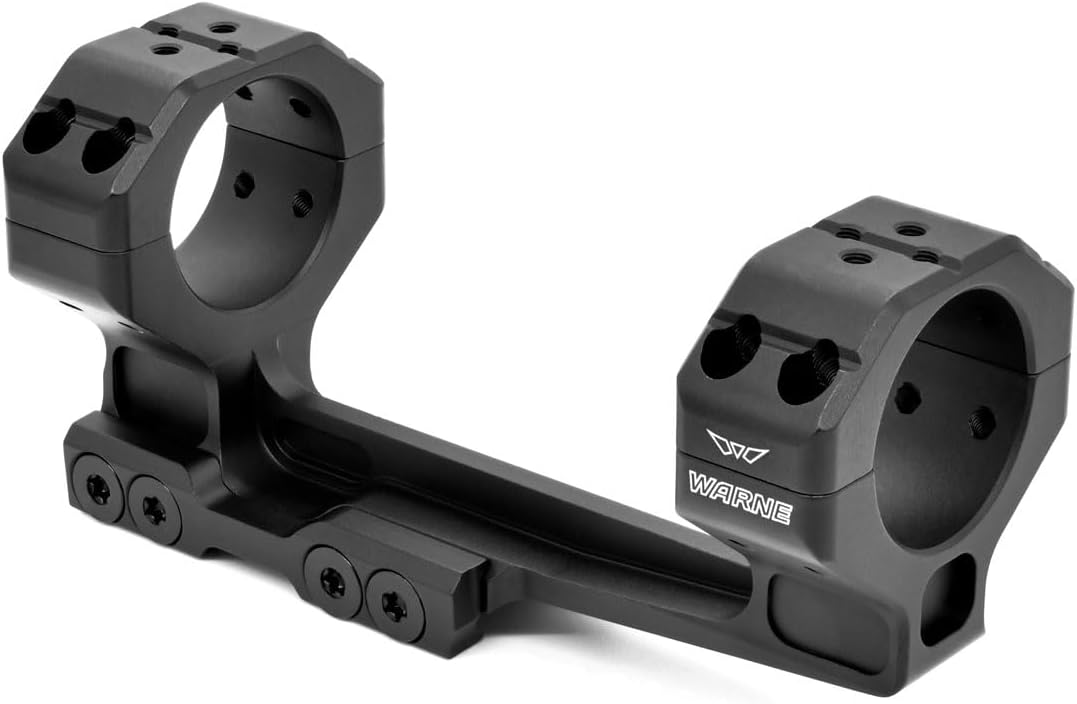 WARNE 7842M Precision Cantilever Mount, 35mm MSR, 1 PC, 7075/T6 Aluminum, 2 Integral Recoil Lugs, 2 inch Cantilever