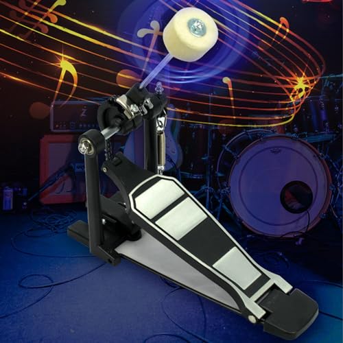 image for CashBeat Single Bass Drum Pedal, Double Chain Drive, Adjustable Beater
