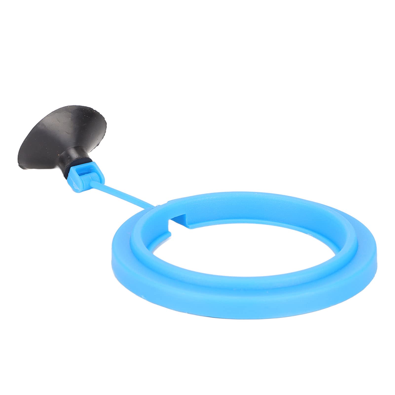 Gavigain Fish Food Feeder Ring, Plastic, Strong Suction Cup, Prevents Waste, Keeps Food in Place, for Aquarium Fish Feeding (Blue)