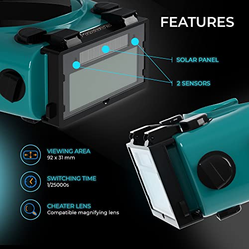 SPARGOS Flip-Up Auto Darkening Goggles