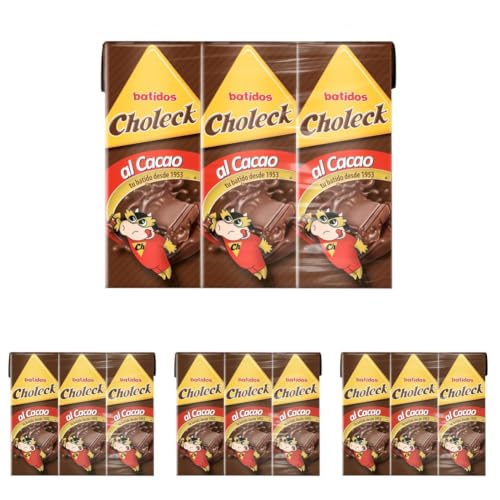 CHOLECK Batido de Cacao slim 200 ml. x3 (Paquete de 4)
