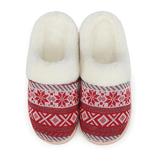 Pantoufles de Noël chaudes pour femme : le cadeau idéal avec mousse mémoire
