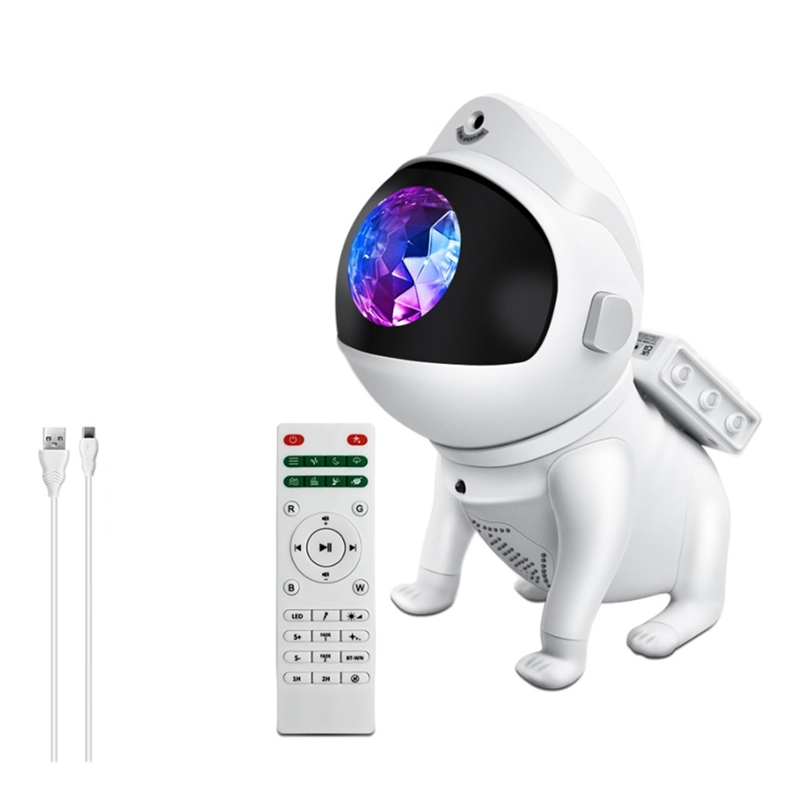 TRDEWR Kids Star Projector Night Light with Remote Control 360°Adjustable Design Astronaut Nebula Galaxy Lighting Create an Atmosphere(B)