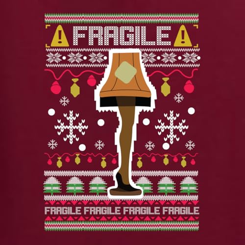 Wild Bobby Fragile Leg Lamp Christmas Story Funny Xmas Ugly Christmas Sweater Unisex Crewneck Graphic Sweatshirt2