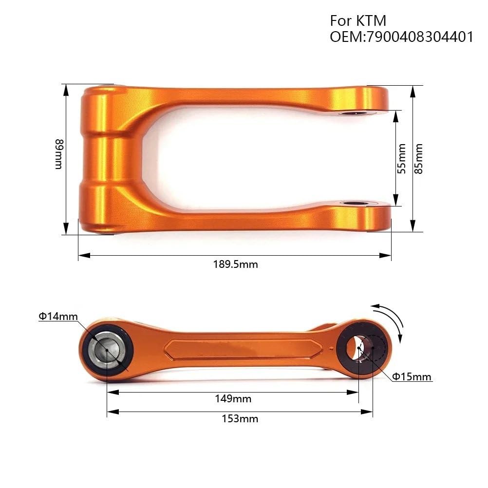 Tiranti abbassamento Adatto per Hus Adatto per Honda Adatto per Yamaha Adatto per Kawasaki Collegamento abbassamento collegamento regolabile per moto(1)
