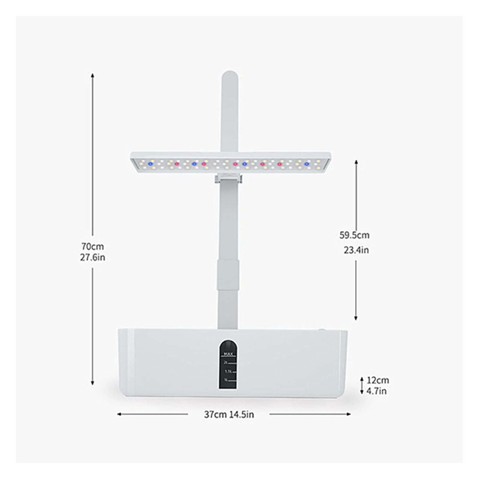 Tower Garden, di coltivazione da giardino Kit da giardino for erbe aromatiche da interno Temporizzazione automatica Luci di coltivazione a LED Pompa dell'acqua intelligente for vasi di fiori domestici
