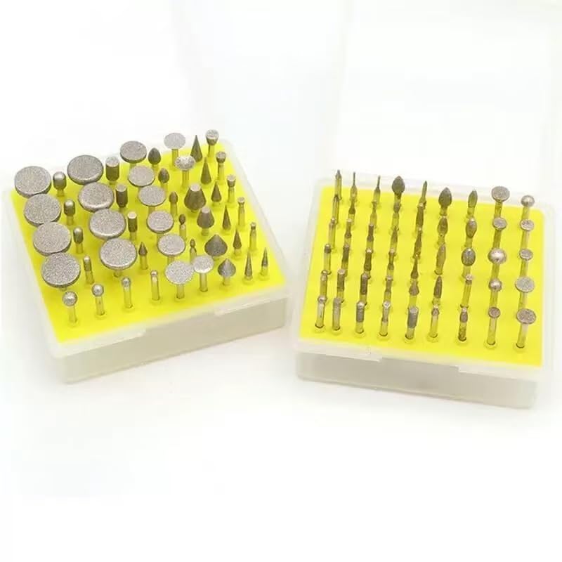 Set di 20/50 frese diamantate da 3,17 mm con gambo 1/8'' for utensili rotanti abrasivi, smerigliatrici, set smeriglio wanglan(20pcs Brazed Set 6mm)