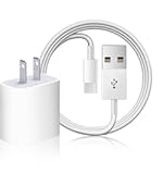 Wall Charger Compatible With AirPods 4&comma; Max 2 Pro&comma; Apple TV Remote 3rd 4K&comma; iPhone 16 15 CarPlay - USB-A to USB-C Charging Cable