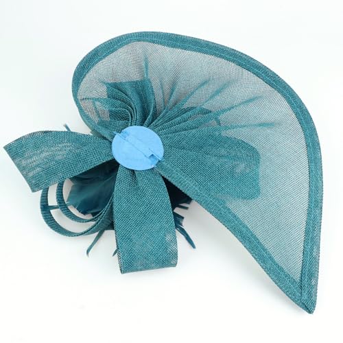 Image of DRESHOW Women Fascinator Hats Tea Party Hat Vintage Pillbox Hat Headband for Cocktail