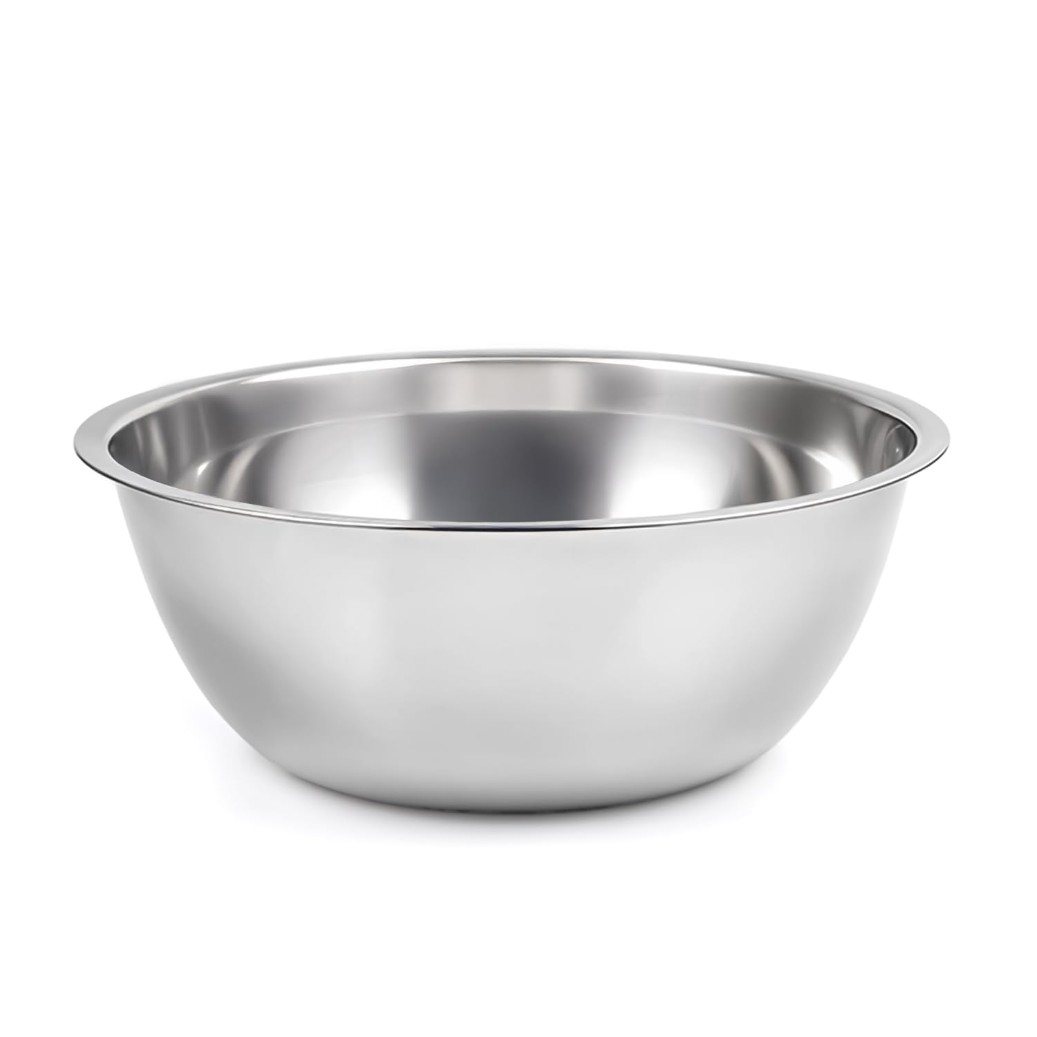 WINSOME Stainless Steel Mixing Bowl (40cm X 15cm) | Best for Baking & Mixing Ingredients Like Eggs, Salad, Veggies, Fruits, Doughs, Sauces | Can Also Be Used for Serving