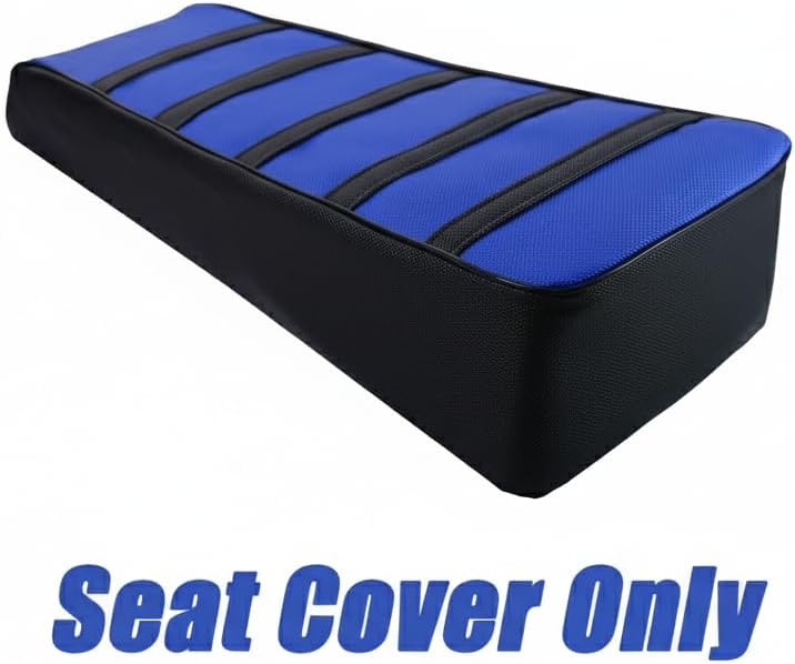 JMCHstore Blue Ribbed Mini Bike Seat Cover, Gripper Soft Seat Cover for Coleman ct200u Mini Bike 196cc Baja DB30, Hisun ct200u 196cc 200cc Trail Cushion Replacement Parts