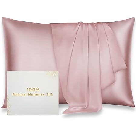 Amazon Lulusilk シルク枕カバー 100 蚕糸 50x70cm 1個 19匁シルク 封筒式 母の日 シルク100 美容 保湿 髪 可愛い 美肌 美髪 両面タイプ 滑らかな材質 柔らかい 安眠 ピロケース シルバー 枕カバー 枕カバー ピローケース オンライン通販