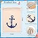 Shellwei 24 Pack Nautical Gift Bags Cotton Nautical Anchors Drawstring Bags Themed Favor Boat Goodie 7 x 5 inch for Boys Girls Birthday Wedding Beach Theme Parties Supplies Favors
