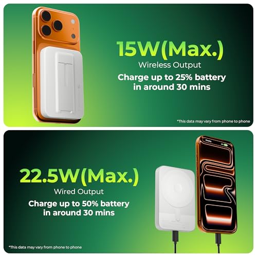 Zebronics 10000mAh MagSecure Powerbank, White - Image 6